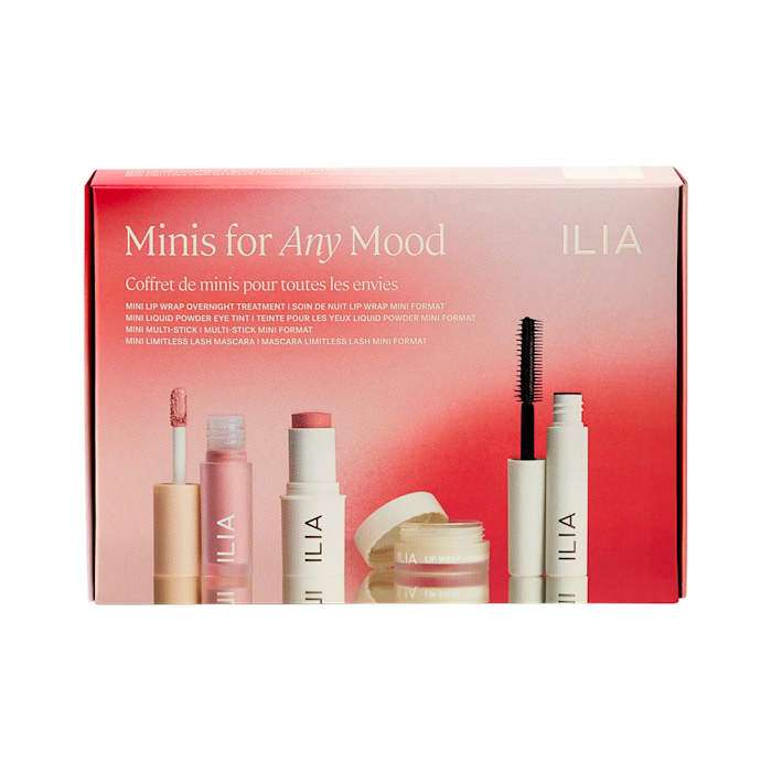 One of the best makeup gift sets for women who love all things beauty, the Ilia Minis For Any Mood Gift Set available now at Sephora